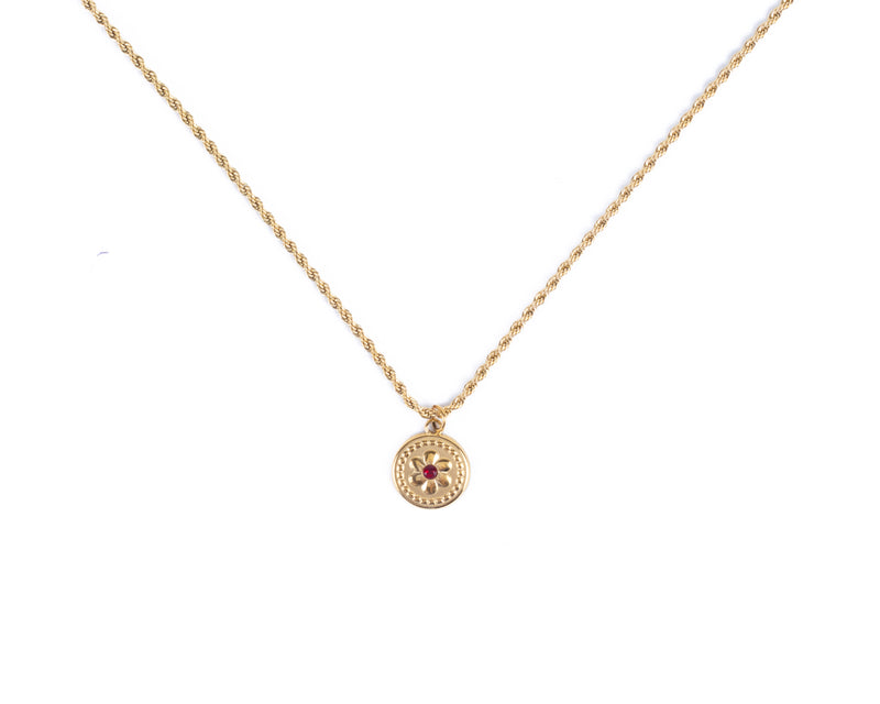 COLLAR BIRTHSTONE FLOWER