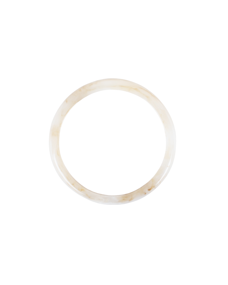 Pulsera Acrílicas de Resina Marmoleada Beige