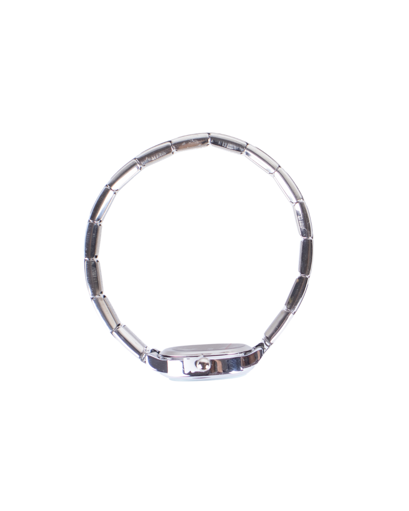 Reloj italiano personalizable plateado de acero