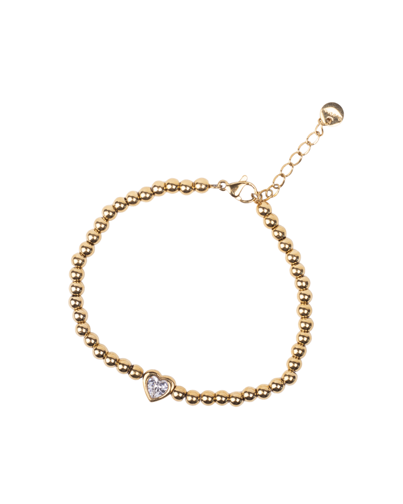 Pulsera Dorada con Detalle de Corazón