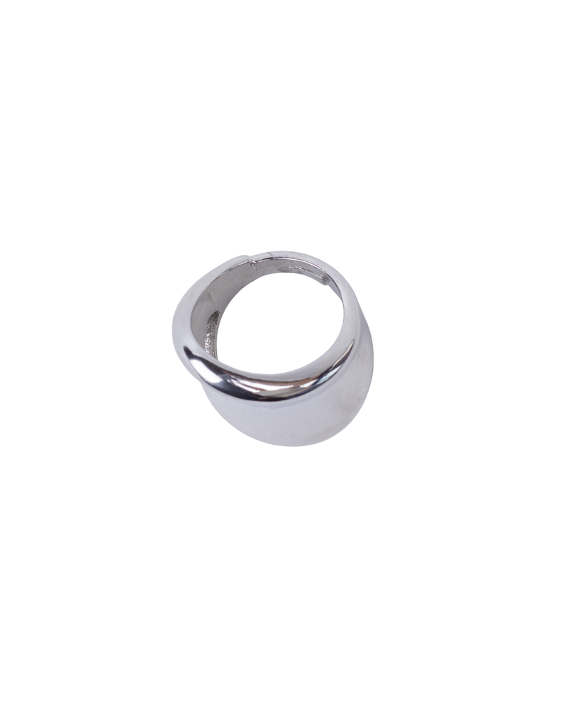 Anillo Chunky Plateado Ajustable