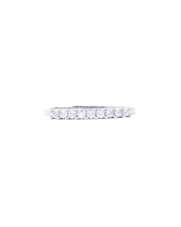 Anillo Jenna de plata .925 con circonitas, anillo de promesa.